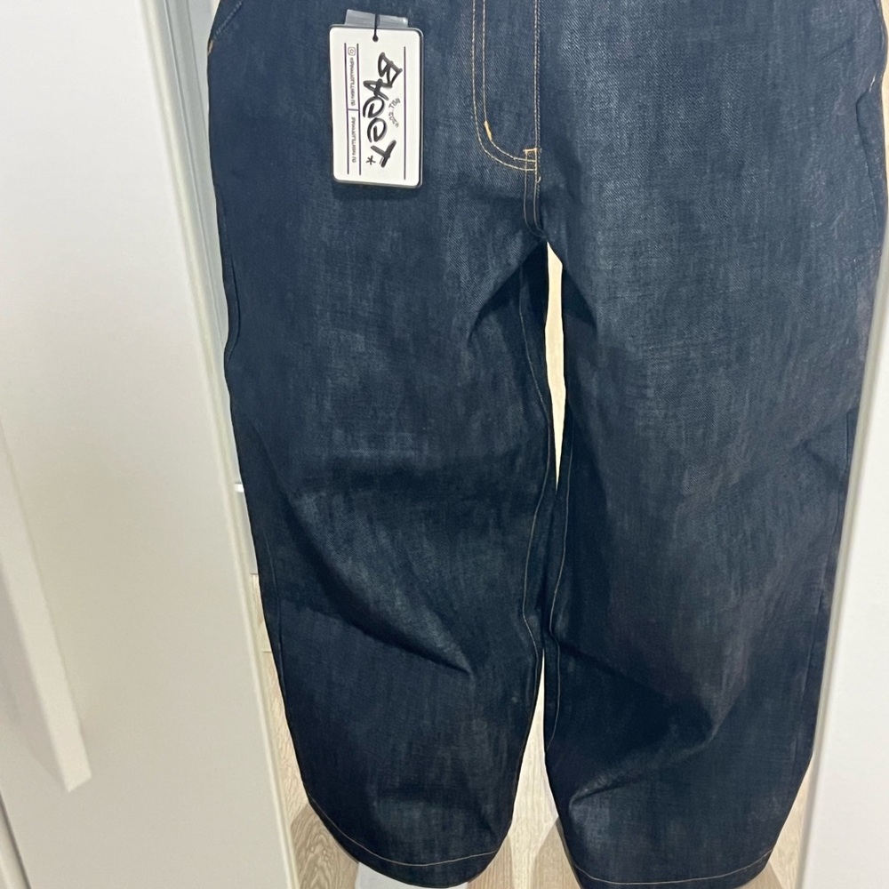 Blue raw selvedge denim